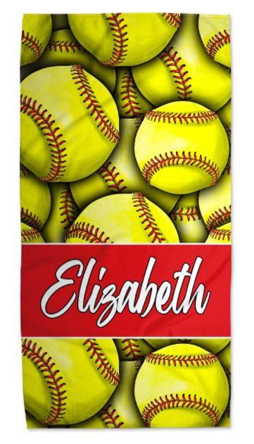 Custom Softball Towel