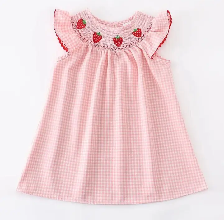 Strawberry Smocked Dress