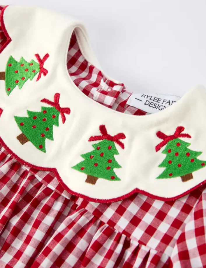 Checkered Christmas Tree Dress