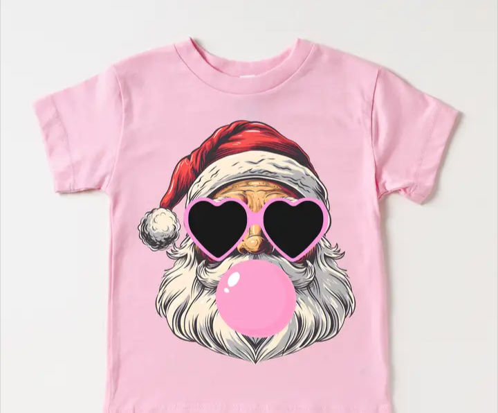 Santa Blowing Bubbles Tee