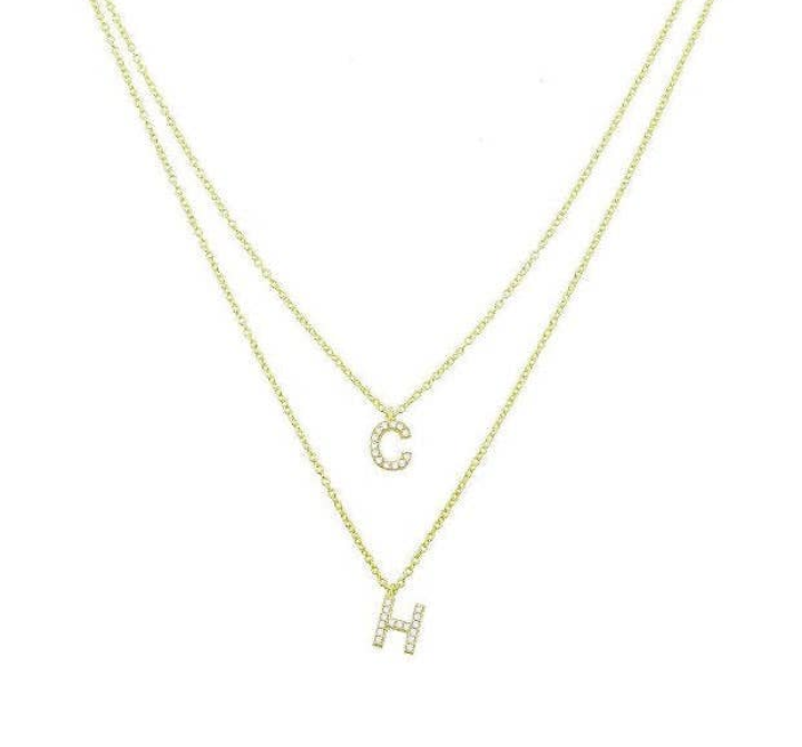 Double Initial Necklace