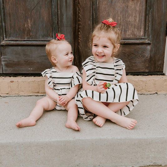 Striped Ruffle Romper