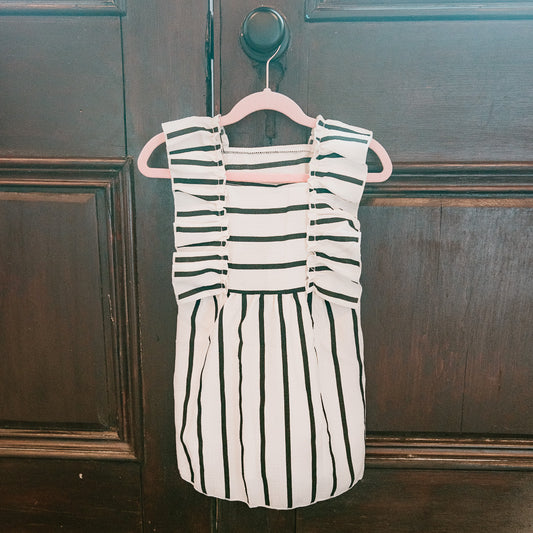 Striped Ruffle Dress