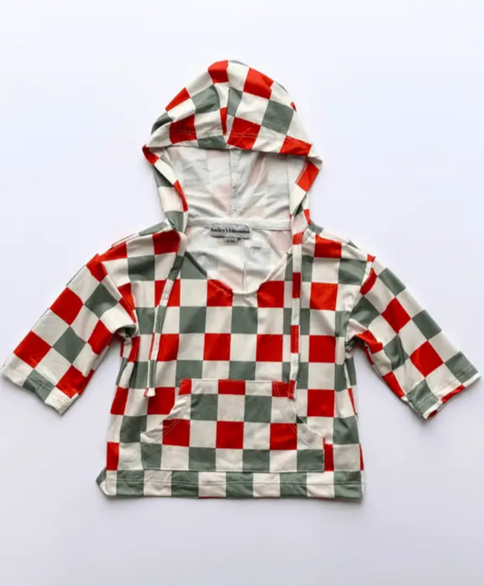 Checkered Christmas Hooded Tee