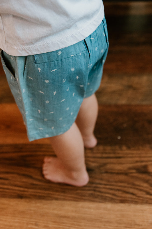 Sailor Print Shorts