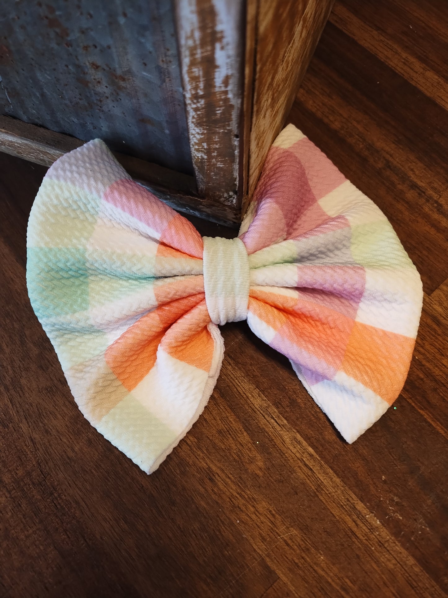 Easter Plaid Bow