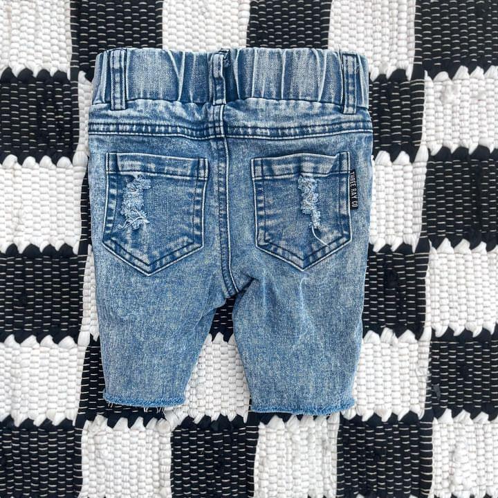 Distressed Jean Shorts