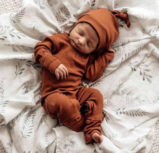 Burnt Orange Organic Onesie