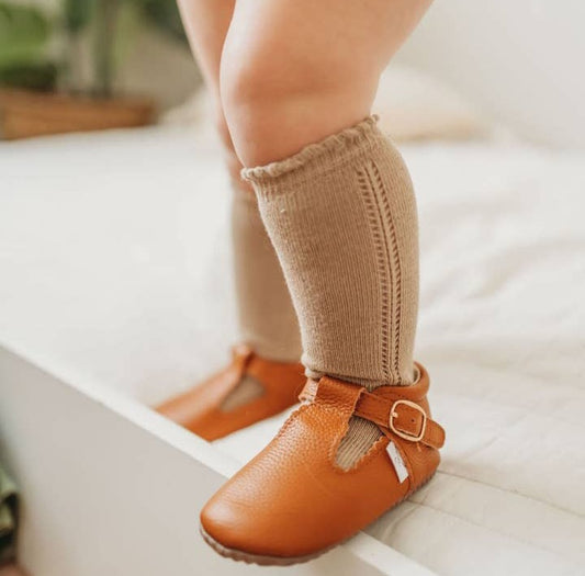 Eyelet Knee High Socks