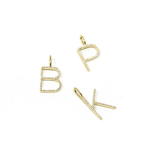 Sleek Initial Charms