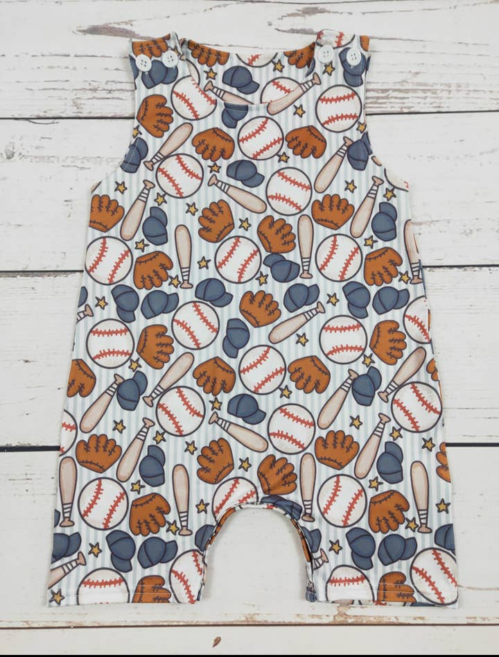 Baseball Romper