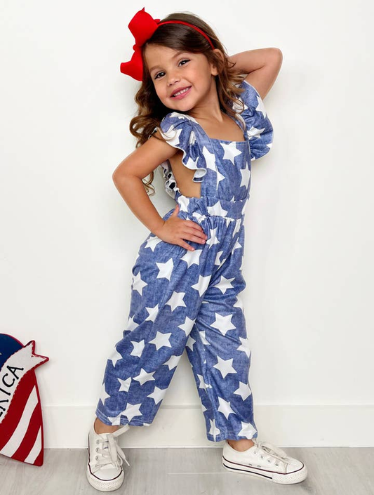 Star Spangled Ruffle Romper