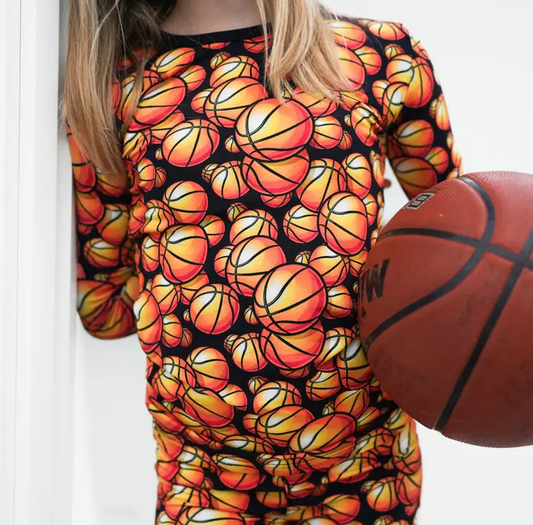 Basketball Bamboo Jammies-Two Piece Set