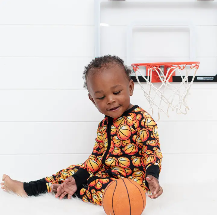 Basketball Bamboo Jammies-Romper