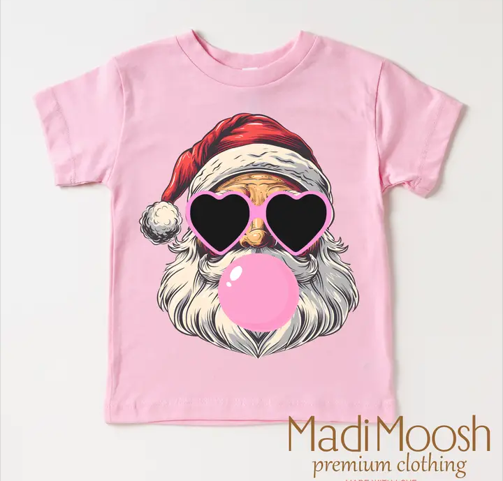 Santa Blowing Bubbles Tee