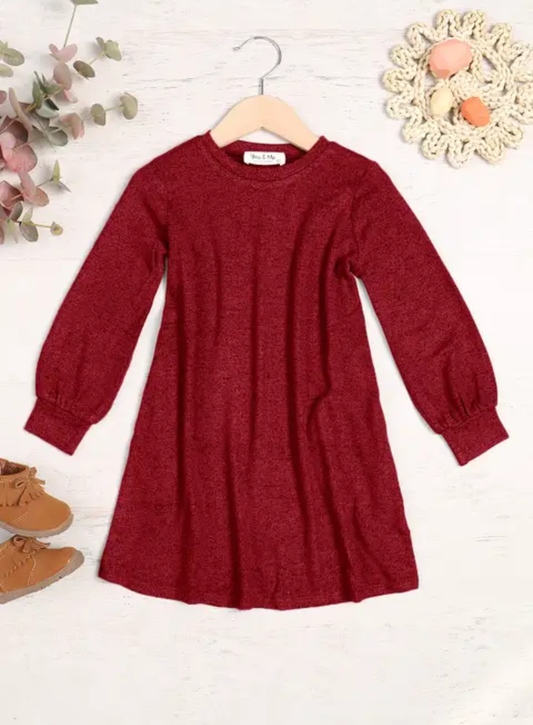 Maroon Sweater Dress