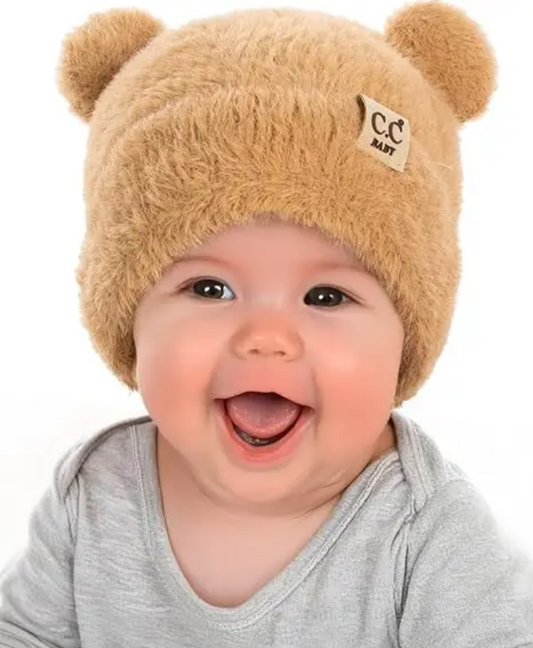 Pom pom Bear Beanie