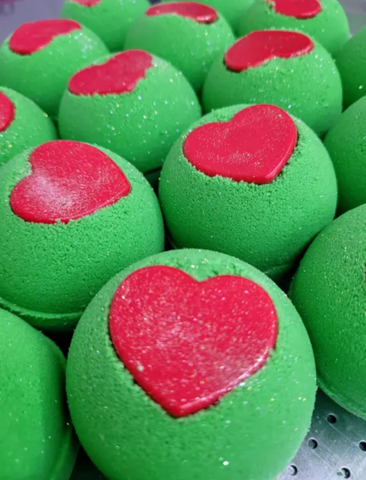 Grinch's Heart Bath Bomb