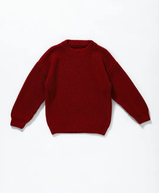 Burgandy Knit Sweater