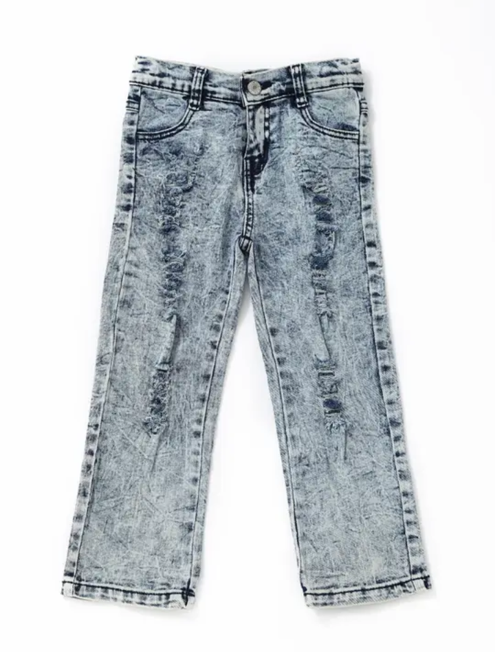 Distressed Light Washed Jeans