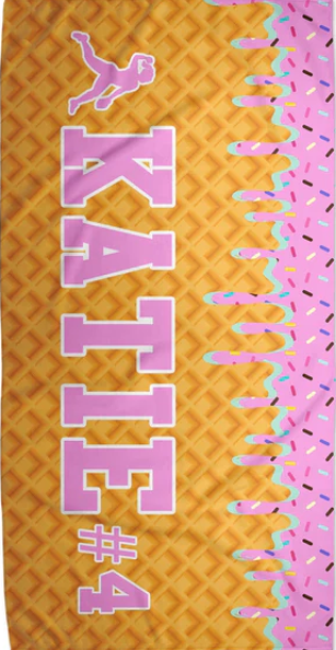 Ice Cream Paint Job Custom Towel