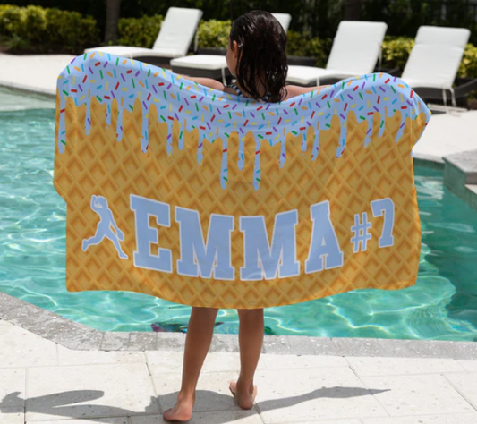 Ice Cream Paint Job Custom Towel