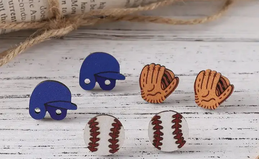 Baseball Earrings