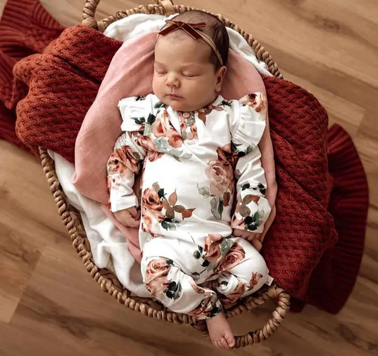 Organic Rosebud Onesie