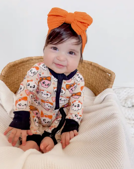 Skelly Onesie with 2 way Zipper