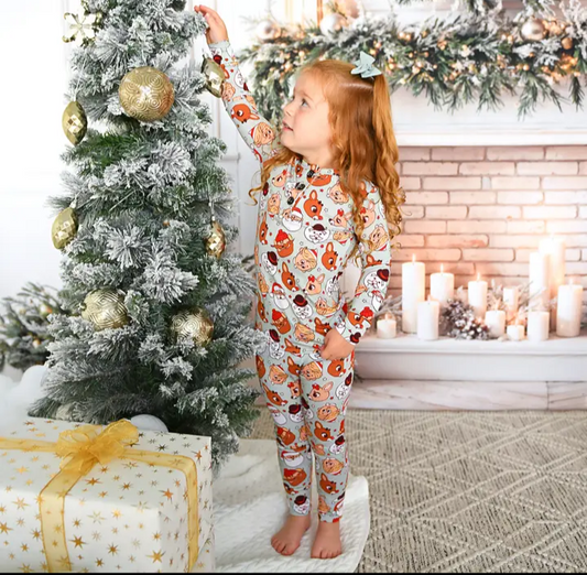 Rudolph and Gang Bamboo Jammies