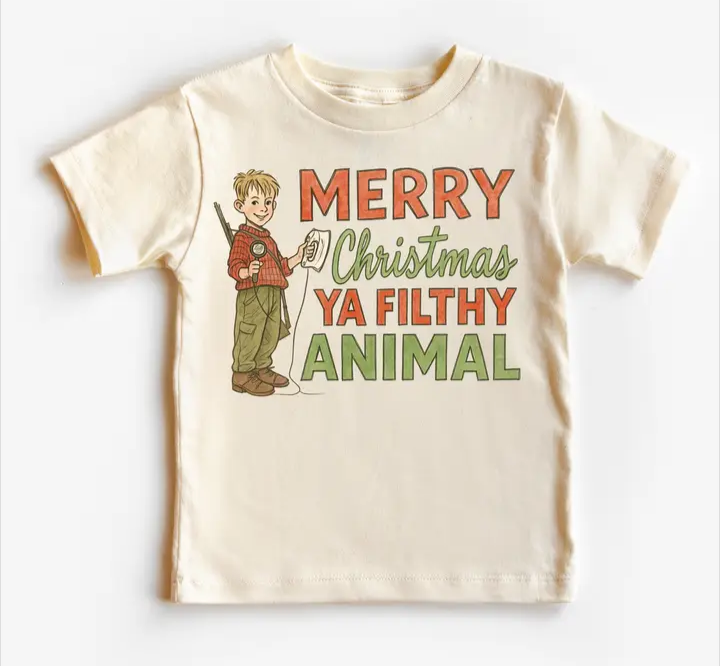 Merry Christmas Ya Filthy Animal Tee