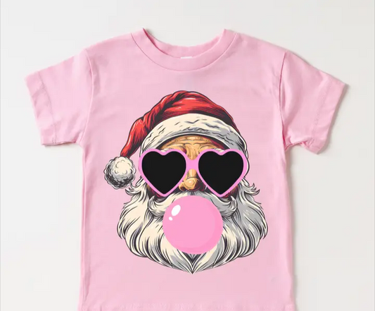 Santa Blowing Bubbles Tee