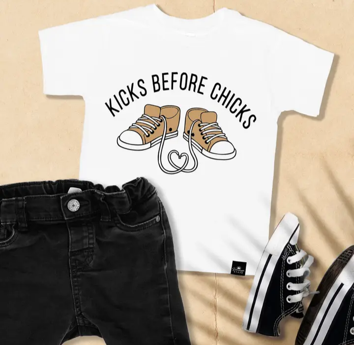 Kicks Before Chicks Tee