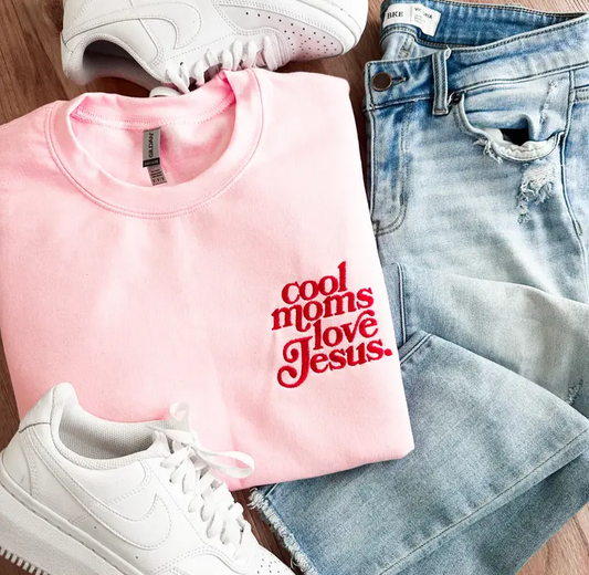Cool Moms Love Jesus Sweatshirt