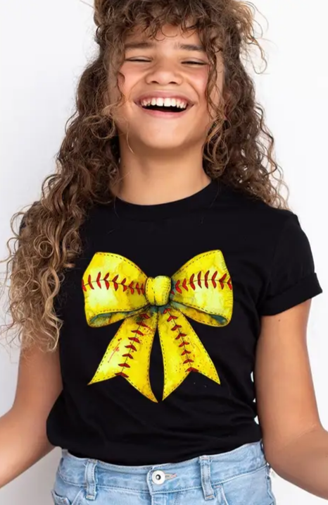Softball Bow Tee