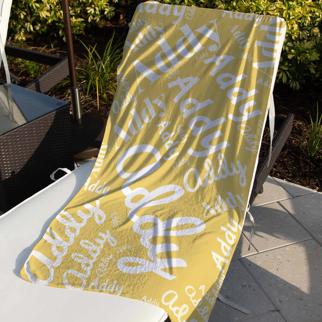 Custom Beach Towels-Tiny Name