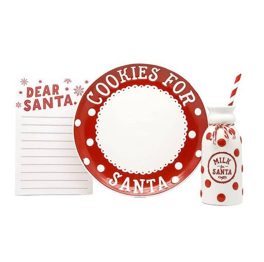 Santa's Milk and Cookie Set